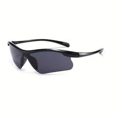 Y2K Wrap Around Sports Sunglasses Semi Rimless Outdoor Glasses UV400