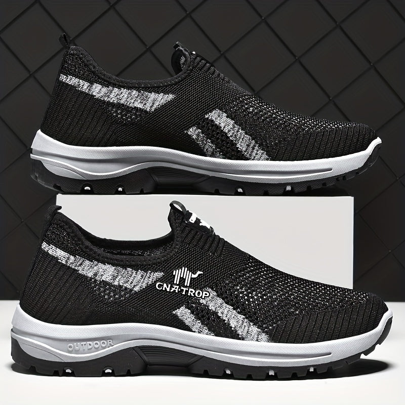 Men's Slip-On Walking Shoes Breathable Mesh Comfortable Sneakers