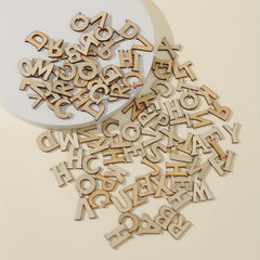 100pcs Wooden Letters Alphabet Letters For Crafts Unfinished Wood Letters
