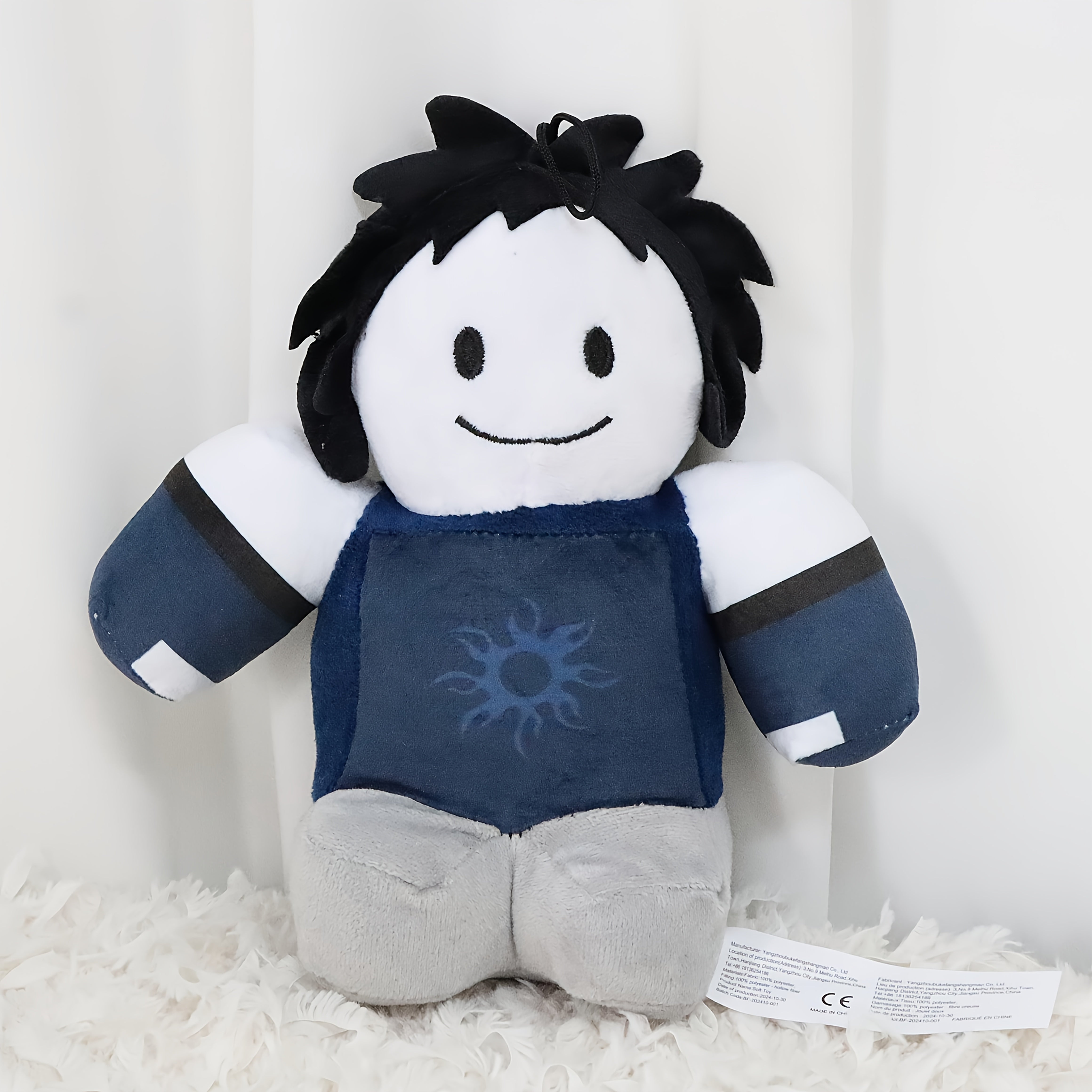 Anime Boy Plush Doll & Stuffed Animal Soft Fabric Body Poseable Arms