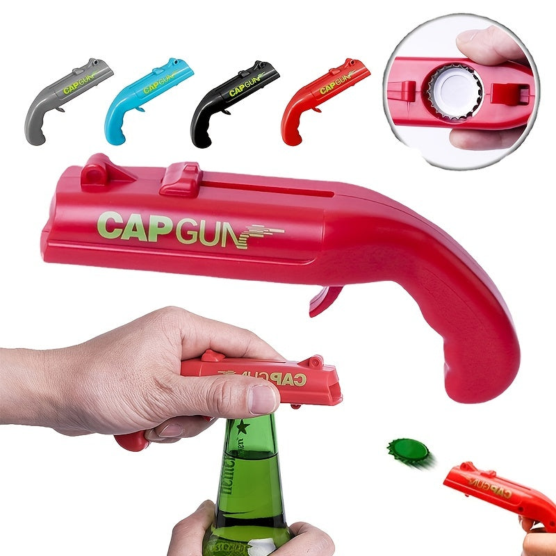 Portable Bottle Cap Gun Beer Opener for Parties