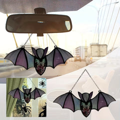 Acrylic Alien Bat Family Wall Decoration Halloween Party Supplies