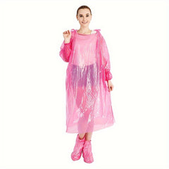 7pcs Portable Disposable Raincoats for Outdoor