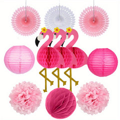 Flamingo Party Decorations Set - Luau Birthday Tropical Bachelorette Party