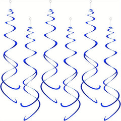 12pcs Foil Swirl Hanging Decoration Birthday Halloween Wedding Baby Shower Party