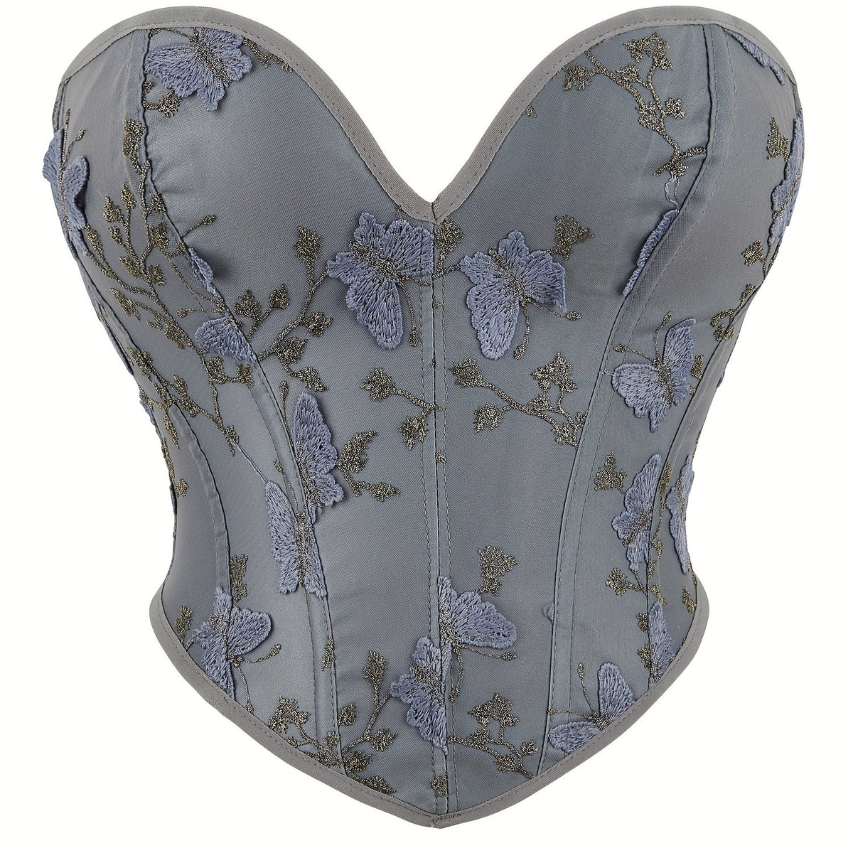 Butterfly Embroidery Corset Body Shaper Women's Lingerie