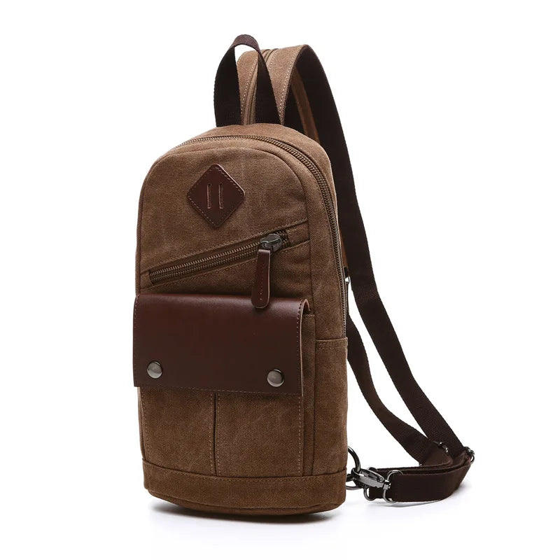 Small Canvas Backpack Unisex Women Men