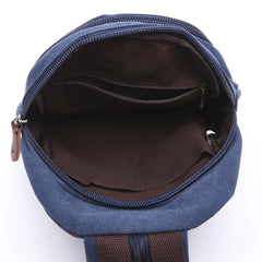 Women Small Canvas Backpack Lady Leisure Travel Bag