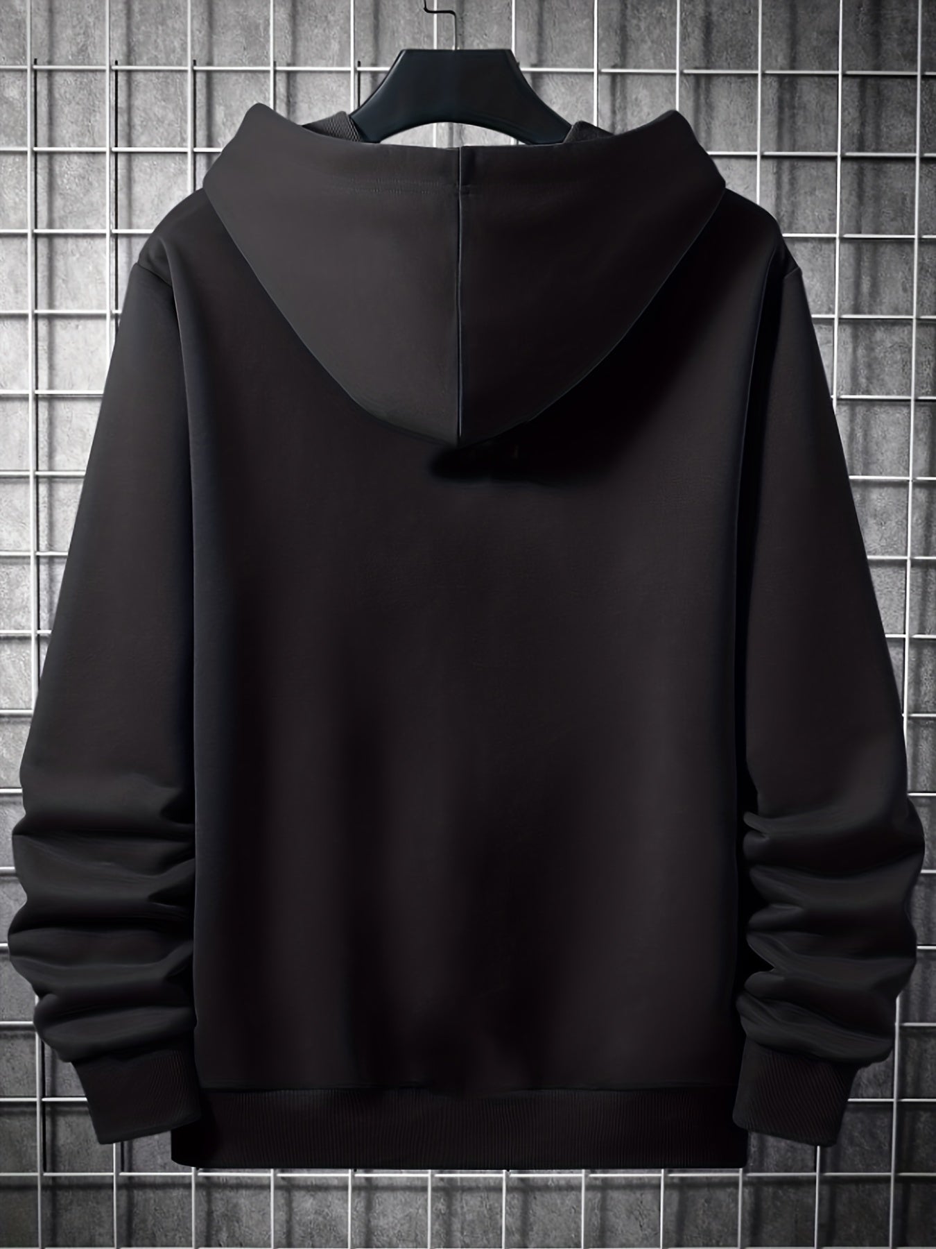 Men's Star Print Hooded Sweatshirt Drawstrings