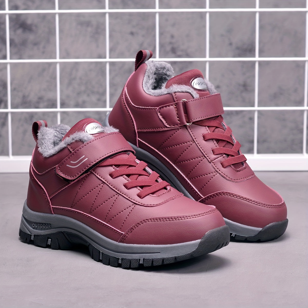 Women's Snow Boots Waterproof Warm Outdoor Hiking Shoes