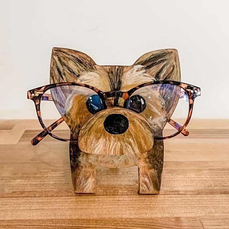 Pine Wood Animal Glasses Stand