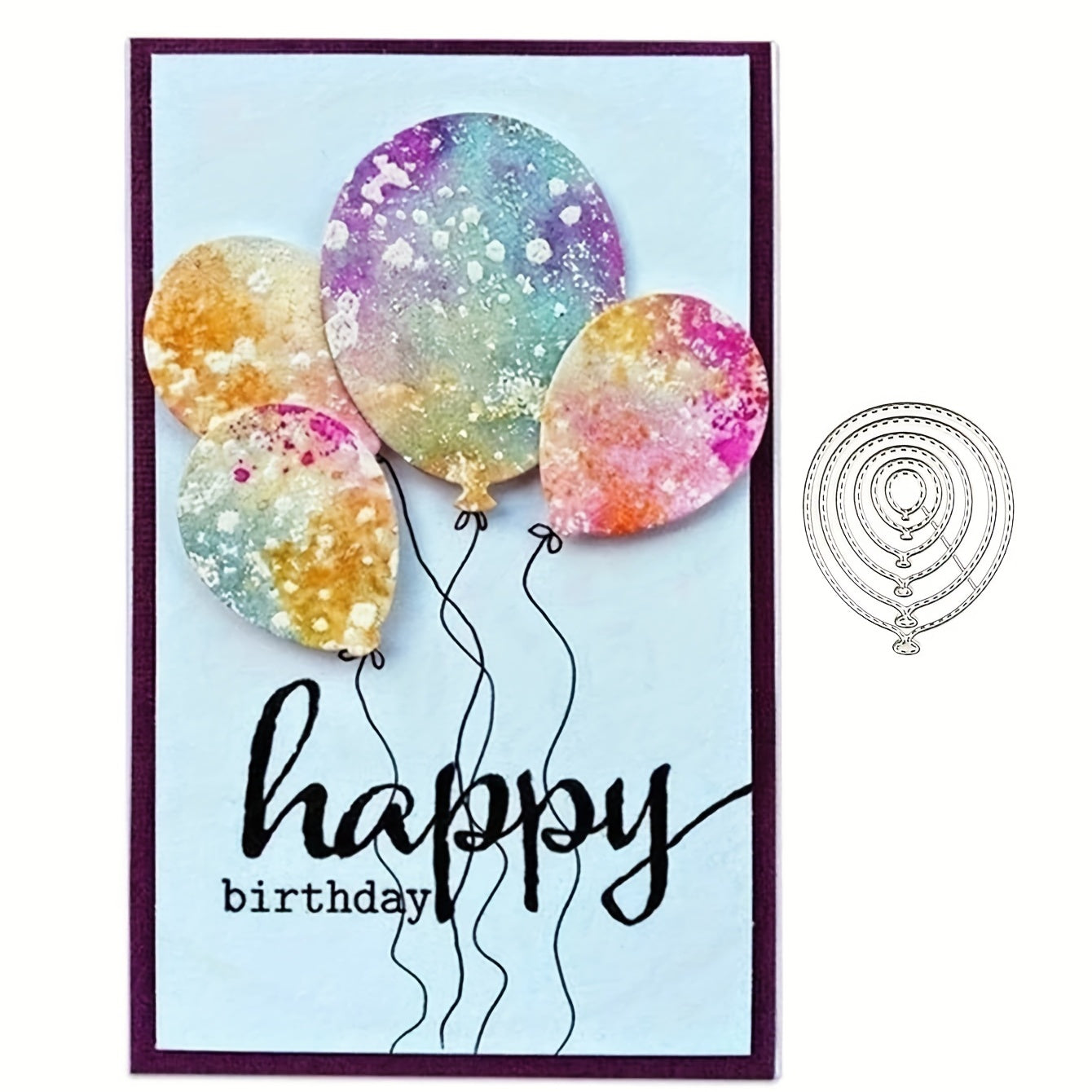 Balloon Scrapbook Die Cut For Card Making DIY Materials