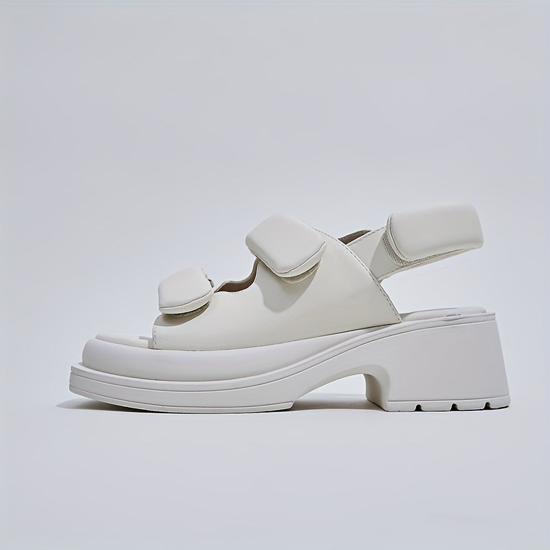 Women's Casual Solid Sports Sandals with Thick Bottom