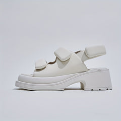 Women's Casual Solid Sports Sandals with Thick Bottom