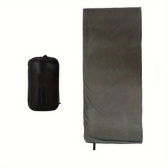 Outdoor Camping Sleeping Bag Double sided Fleece Sleep Blanket With Storage Bag