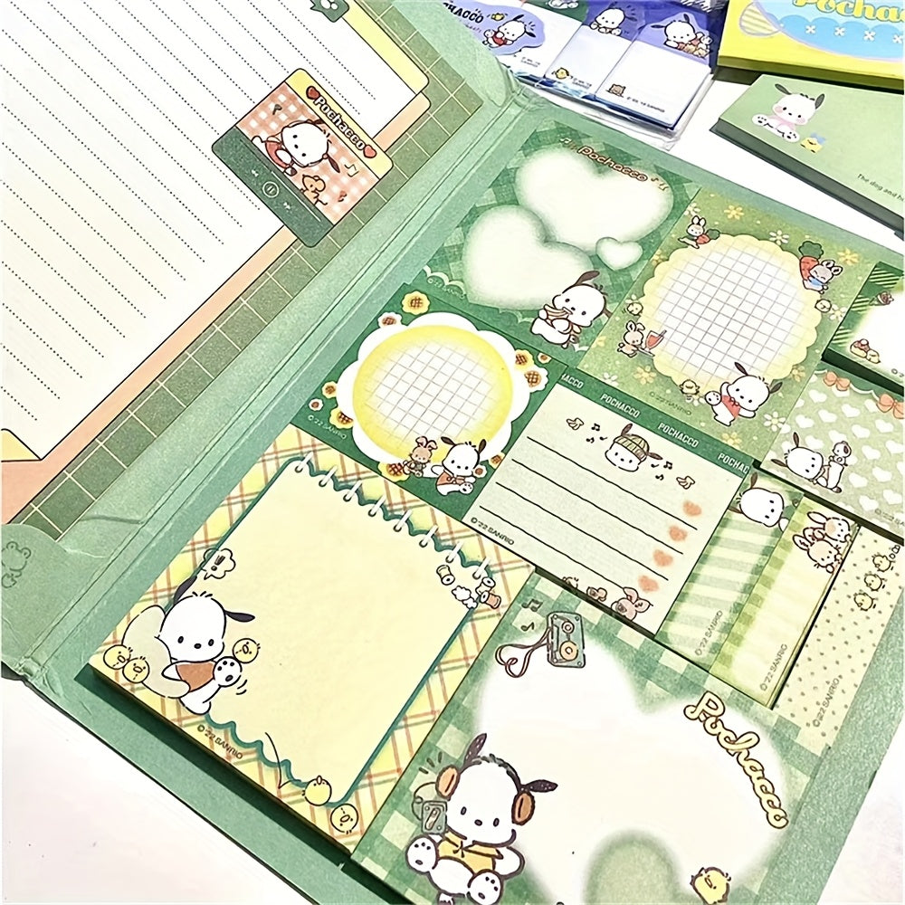 Hello Kitty Kuromi Cinnamoroll Pompompurin Pochacco Sticky Note Pad
