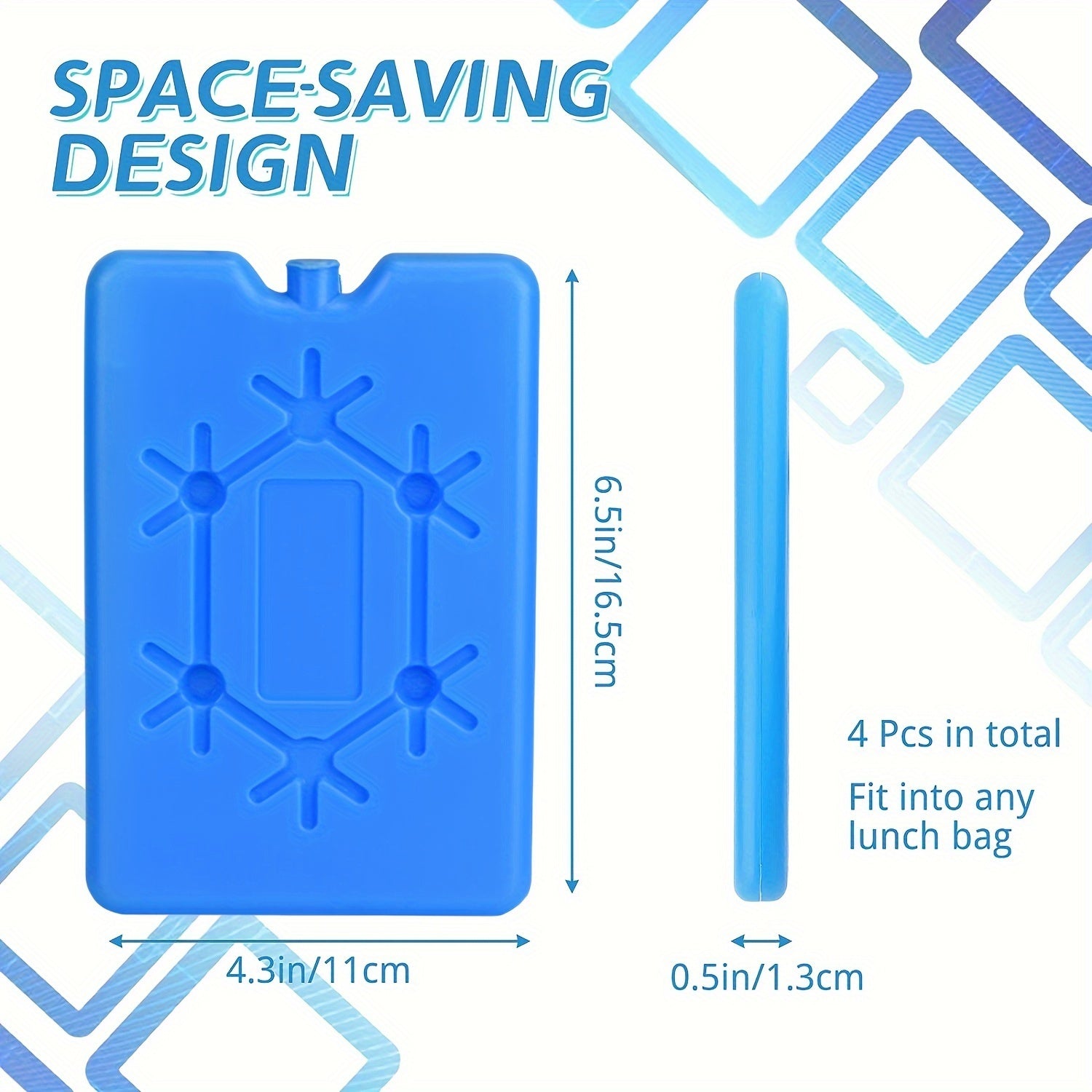 Reusable Ice Packs for Lunch Box - Keep Food Fresh and Cold