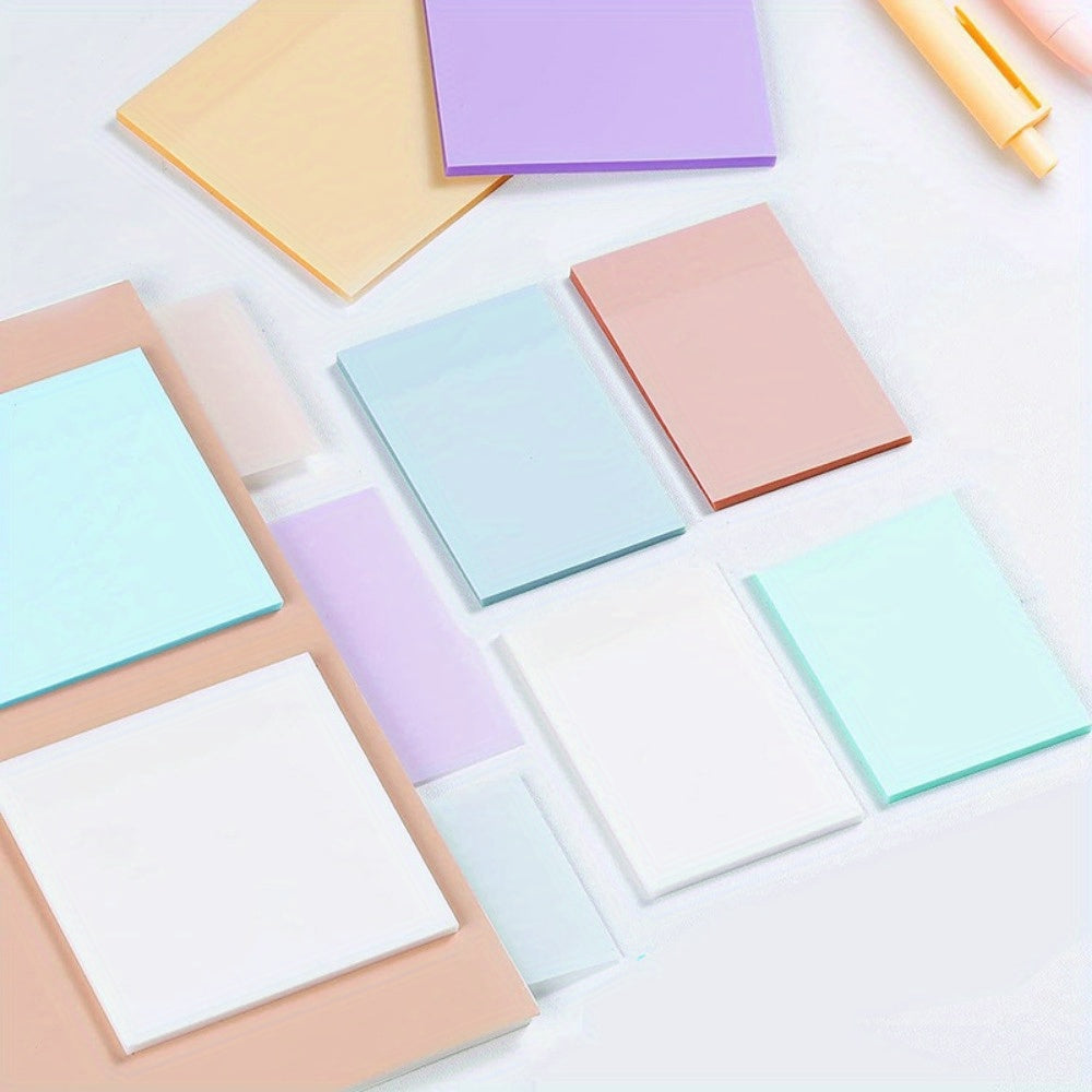 100 Transparent Sticky Notes Self Adhesive Memo Pads Office School Writing