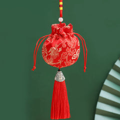 Chinese Spice Bags Dragon Pattern Lucky Bag Hanging In Car