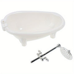 1pc Dollhouse Miniatures Bathtub Furniture Bathroom Accessories Kids Pretend Toy