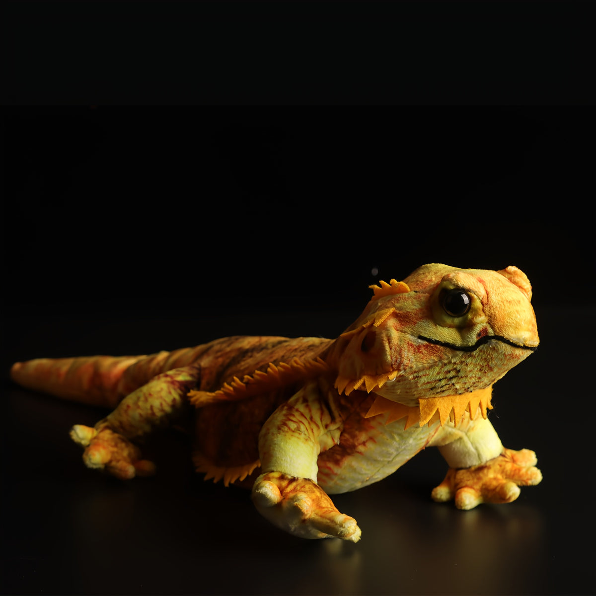JACKCAT 44 Golden Lizard Plush Toy Realistic Soft Stuffed Animal