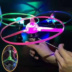 Luminous Glitter Flying Discs Glow In Dark Party Supplies