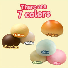 Large 4 13 Squishy Steamed Bun Toy Slow Rising Soft TPU Squeeze Model