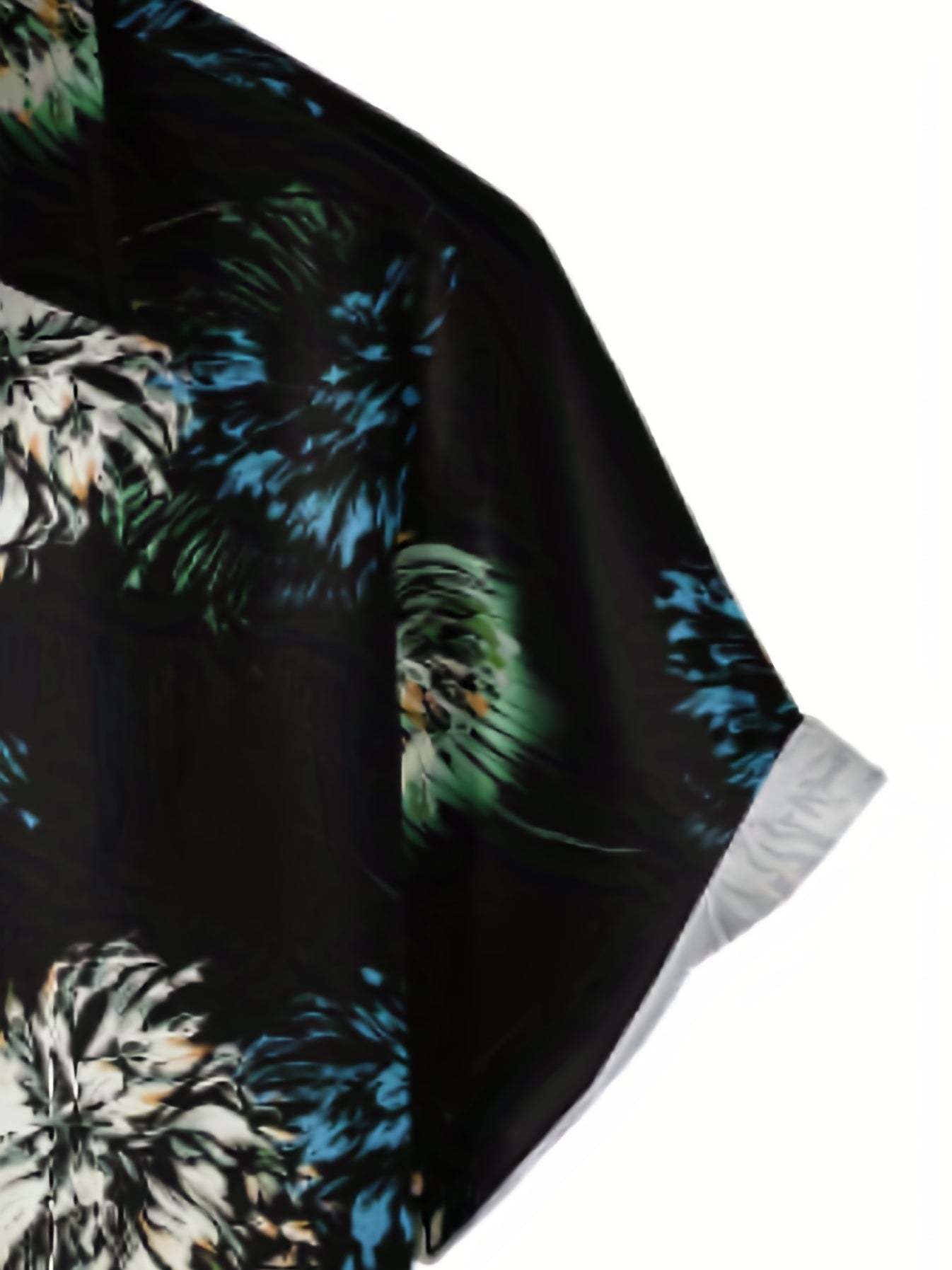 Men's Floral Camp Collar Bowling Shirt Short Sleeve Hawaiian Casual