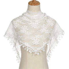 Triangular Lace Veil Prayer Church Veil Women Headcovering Lace Scarf