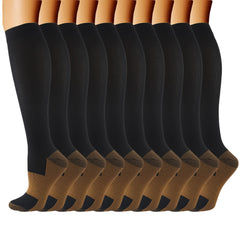 10 Pairs Compression Socks 15-20 mmHg for Sports