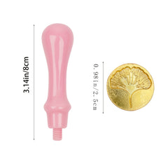 Ginkgo Leaf Fire Paint Seal Head & Handle Set
