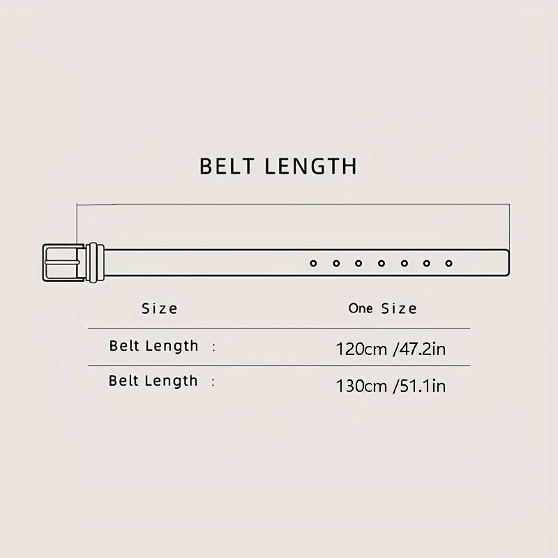 Men's Cut Edge Belt PU Leather Complex Patterns Belt