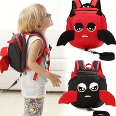 Kids Devil Backpack with Anti-Lost Rope, Lightweight Schoolbag