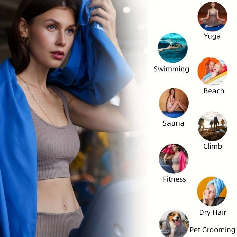 Quick Drying Microfiber Beach Towel Sandproof Soft Lightweight