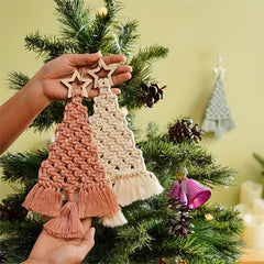 DIY Woven Thread Christmas Tree Kit Fun Craft Hand Woven Cloth Rope Material