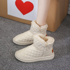 Waterproof Short Snow Boots Warm Fleece Lined Snow Boots Women