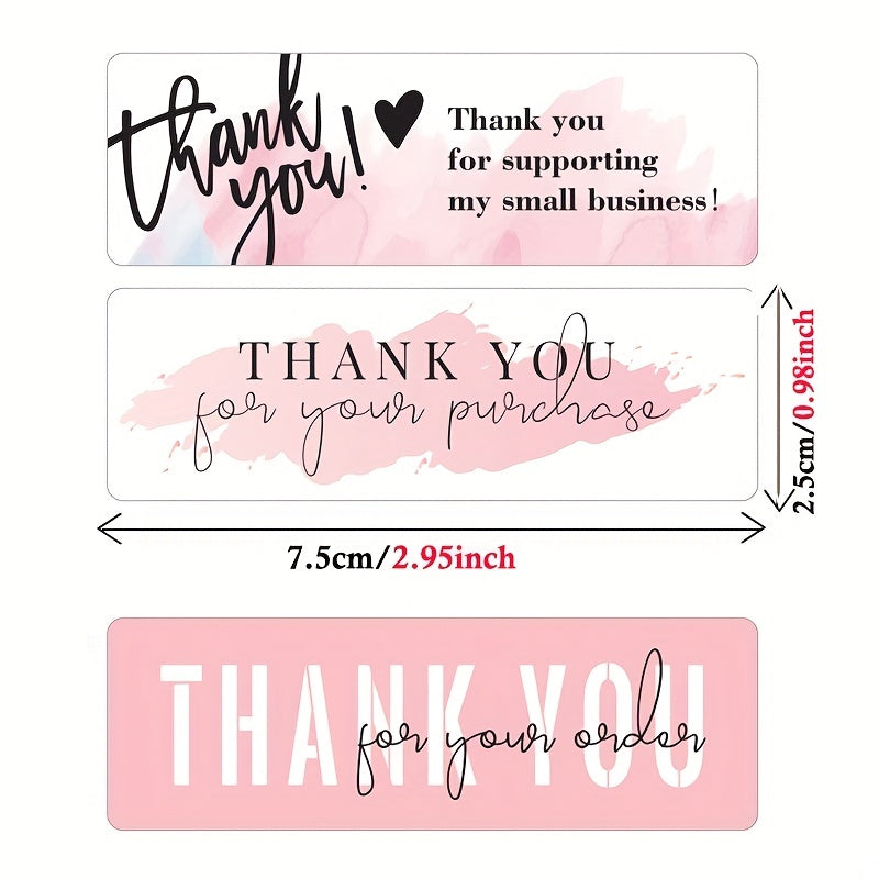 120 Thank You Stickers Self Adhesive Labels Gift Sealing Stickers Packaging