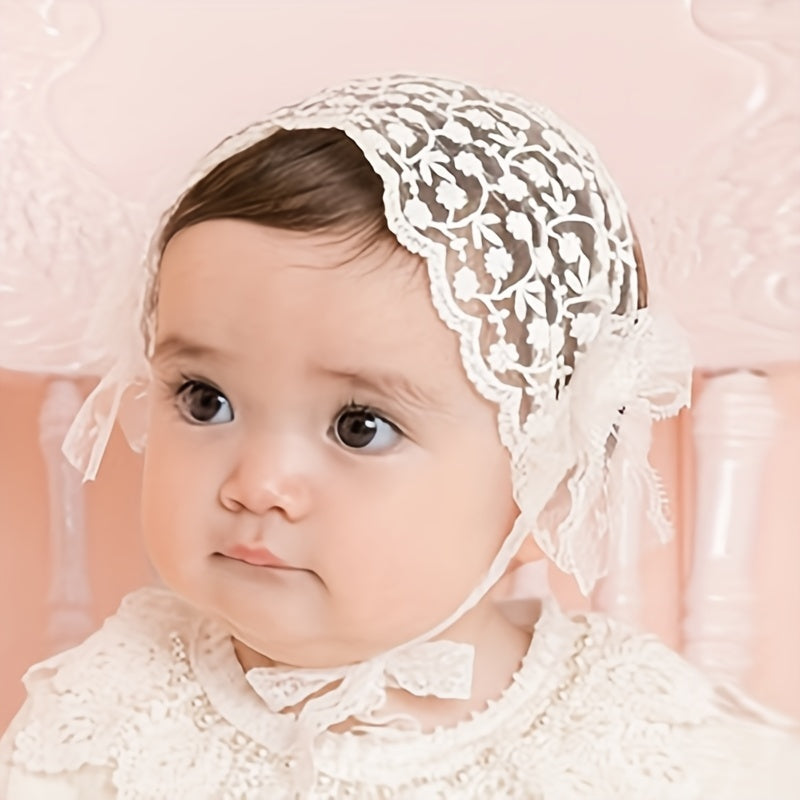 Princess Hair Accessories Baptism Wide Headband For Baby Girls