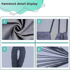 Hammock Chair With Stand Durable Max Bearing 204 12 KG