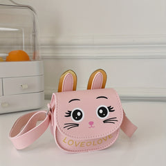 Girls Cat Shoulder Crossbody Bag Coin Purse Rabbit Ears Crossbody Bag
