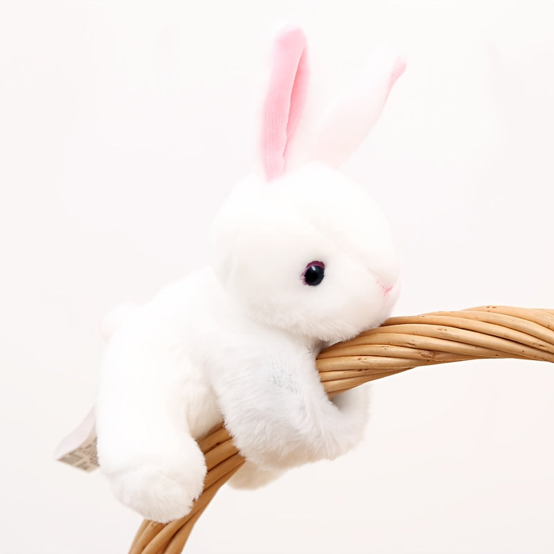 Soft Rabbit Plush Wrist Toy Bunny Stuffed Animal with Expressive Eyes