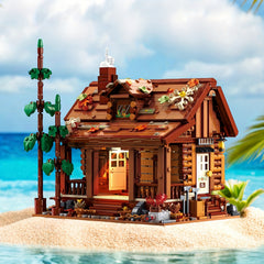 1969pcs Forest Cabin Building Blocks Toy Model with LED Lights