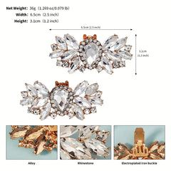 Rhinestone Shoe Clips for Women Bridal Party Accessory