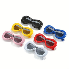 Thick Frame Sexy Lip Y2K Sunglasses Women Punk Party Shades Futuristic Eyewear