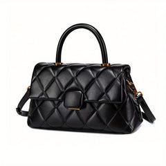 Fashionable Rhombus Pattern Handbag Women's Shoulder Crossbody Clutch