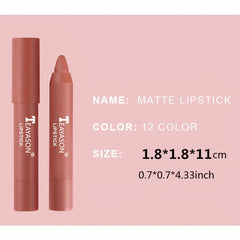 Matte Lipstick Long Lasting Velvet Smudge Proof Lip Liners Lip Primer