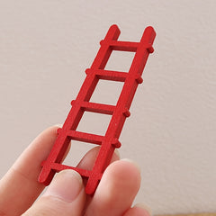 1pc Wooden Ladder Model Dollhouse 1:12 Scale OB11 BJD Collectibles