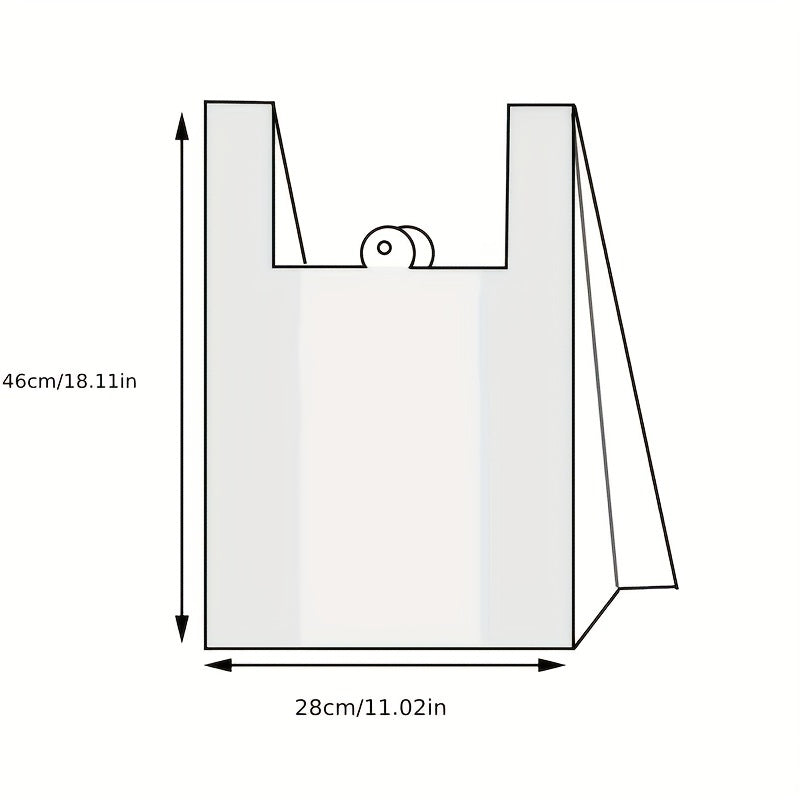 100pcs Red Shopping Bags for Business Sales