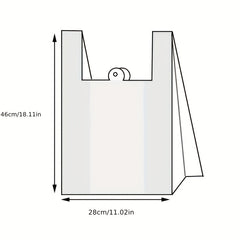 100pcs Red Shopping Bags for Business Sales