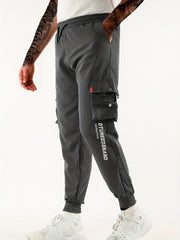 Men's Cargo Pants Loose Fit Drawstring Joggers